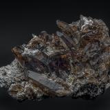 Quartz (variety smoky quartz)<br />Tiro Estrella Mine, El Capitan Mountains, Capitan District, Lincoln County, New Mexico, USA<br />8.0 x 5.9 cm<br /> (Author: am mizunaka)