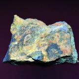 Curita y Soddyita<br />Shinkolobwe, Cinturón de cobre de Katanga, Katanga (Shaba), República Democrática del Congo (Zaire)<br />6 x 5 cm.<br /> (Autor: Antonio P. López)