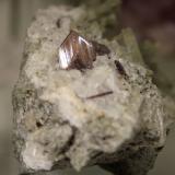 Brookite<br />Twll Maen Grisial, Fron Olau, Prenteg, Gwynedd, Wales / United Kingdom<br />Crystal of 8mm<br /> (Author: James)