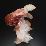 Heulandite-Ca with Stilbite-Ca and Quartz (variety chalcedony)<br />Jalgaon District, Maharashtra, India<br />3.7 x 5.4 cm<br /> (Author: crosstimber)