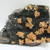 Dolomite, HematiteFlorence Mine, Egremont, West Cumberland Iron Field, former Cumberland, Cumbria, England / United KingdomSpecimen size 12 cm, largest dolomite crystals 7 mm (Author: Tobi)
