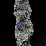 Quartz (variety amethyst)<br />Tadami, Minamiaizu District, Fukushima Prefecture, Tohoku Region, Honshu Island, Japan<br />6.1 x 1.7 cm<br /> (Author: am mizunaka)