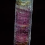 Elbaite<br />Sapo Mine, Ferruginha, Conselheiro Pena, Vale do Rio Doce, Minas Gerais, Brazil<br />5.0 x 1.4 cm<br /> (Author: am mizunaka)