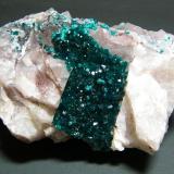 Dioptase<br />Kaokoveld Plateau, Kunene Region, Namibia<br />105mm x 64mm x 74mm<br /> (Author: Heimo Hellwig)