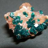 Dioptase<br />Kaokoveld Plateau, Kunene Region, Namibia<br />33mm x 21mm x 28mm<br /> (Author: Heimo Hellwig)