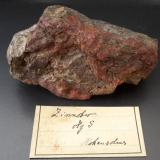 Cinnabar<br />Königsberg Mine, Hohensolms, Wetzlar, Lahn-Dill-Kreis, Gießen Region, Hesse/Hessen, Germany<br />9 x 6 cm<br /> (Author: Andreas Gerstenberg)