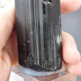 Schorl<br />Mühlau, Chemnitz, Saxony/Sachsen, Germany<br />8 x 4 cm<br /> (Author: Andreas Gerstenberg)