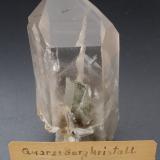 Quartz (variety rock crystal)<br />Sauberg Mine, Ehrenfriedersdorf, Erzgebirgskreis, Saxony/Sachsen, Germany<br />7 x 3,5 cm<br /> (Author: Andreas Gerstenberg)