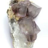 Fluorite, Quartz, Siderite<br />Yaogangxian Mine, Yizhang, Chenzhou Prefecture, Hunan Province, China<br />Specimen height 10 cm, largest fluorite 2,5 cm<br /> (Author: Tobi)