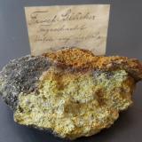 GreenockiteHerkules-Frisch Glück Mine, Schwarzenberg District, Erzgebirgskreis, Saxony/Sachsen, Germany8 x 6 cm (Author: Andreas Gerstenberg)