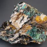 Cornwallite<br />Sophie Mine, Gosenbach, Siegen, Siegen-Wittgenstein District, Arnsberg, North Rhine-Westphalia/Nordrhein-Westfalen, Germany<br />9 x 7 cm<br /> (Author: Andreas Gerstenberg)