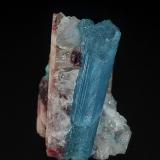 Elbaite (variety cuprian elbaite)<br />Batalha Mine, São José da Batalha, Salgadinho, Borborema, Paraíba, Brazil<br />3.1 x 2.3 cm<br /> (Author: am mizunaka)