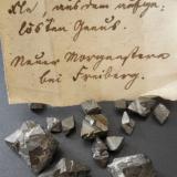 Arsenopyrite<br />Neuer Morgenstern Mine, Muldenhütten, Freiberg District, Erzgebirgskreis, Saxony/Sachsen, Germany<br />Crystals up to 2 cm<br /> (Author: Andreas Gerstenberg)