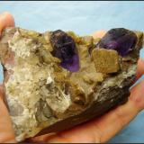 Quartz and Calcite<br />Brandberg area, Erongo Region, Namibia<br />87 x 64 x 54 mm<br /> (Author: Pierre Joubert)