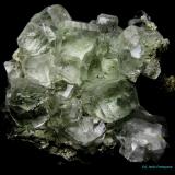 Fluorita.<br />Xianghualing, Linwu, Prefectura Chenzhou, Provincia Hunan, China<br />80x70 mm.<br /> (Autor: Jesus Franquesa Baucells)