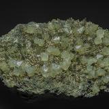 Quartz, Hedenbergite<br />Dalnegorsk, Dalnegorsk Urban District, Primorsky Krai, Russia<br />11.5 x 7.0 cm<br /> (Author: am mizunaka)