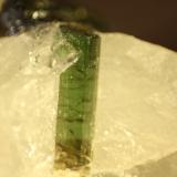 Elbaite<br />Minas Gerais, Brazil<br />Crystal size = 4mm x 17mm<br /> (Author: franjungle)