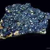 Azurita.<br />Villecun, Olmet-et-Villecun, Cantón Lodève, Distrito Lodève, Hérault, Occitanie, Francia<br />28x23 mm.<br /> (Autor: Jesus Franquesa Baucells)