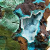 Chrysocolla and Malachite<br />Skorpion Mine, Rosh Pinah, Lüderitz District, ǁKaras Region, Namibia<br />91mm x 72mm x 68mm<br /> (Author: Heimo Hellwig)