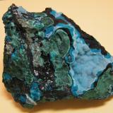 Chrysocolla and Malachite<br />Skorpion Mine, Rosh Pinah, Lüderitz District, ǁKaras Region, Namibia<br />91mm x 72mm x 68mm<br /> (Author: Heimo Hellwig)