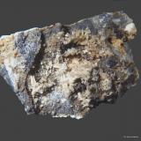 Cerusita y Galena.<br />Mina Mineralogia, El Molar, Comarca Priorat, Tarragona, Cataluña / Catalunya, España<br />35x25 mm<br /> (Autor: Jesus Franquesa Baucells)