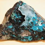 Chrysocolla and Malachite<br />Skorpion Mine, Rosh Pinah, Lüderitz District, ǁKaras Region, Namibia<br />132mm x 97mm x 75mm<br /> (Author: Heimo Hellwig)