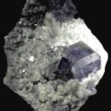 Fluorita y Calcita.<br />Mina Xianghualing, Xianghualing, Linwu, Prefectura Chenzhou, Provincia Hunan, China<br />60x35 mm<br /> (Autor: Jesus Franquesa Baucells)