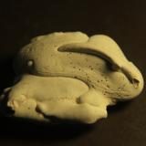 Opal<br />Opal outcrop, Camarillas reservoir, Agramón, Hellín, Comarca Campos de Hellín, Albacete, Castilla-La Mancha, Spain<br />46mm x 48mm x 19mm<br /> (Author: franjungle)