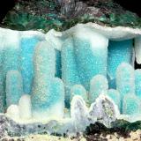 Crisocola<br />Minas Ray, Zona Scott Mountain, Distrito Mineral Creek, Montes Dripping Spring, Condado Pinal, Arizona, USA<br />30x35mm<br /> (Autor: Ramon A  Lopez Garcia)