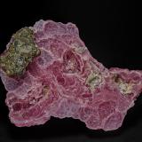 Rhodochrosite, PyriteMina Oppu, Nishimeya-mura, Distrito Nakatsugaru, Prefectura Aomori, Región Tohoku, Isla Honshu, Japón5.1 x 4.0 cm (Author: am mizunaka)