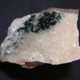 Calcite and Malachite<br />Tsumeb Mine, Tsumeb, Otjikoto Region, Namibia<br />92mm x 58mm x 65mm<br /> (Author: Heimo Hellwig)