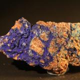 Azurite<br />Reformada Mine, El Pinar de Bédar, Bédar, Comarca Levante Almeriense, Almería, Andalusia, Spain<br />112mm x 51mm x 27mm<br /> (Author: franjungle)