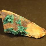 Malachite<br />Reformada Mine, El Pinar de Bédar, Bédar, Comarca Levante Almeriense, Almería, Andalusia, Spain<br />46mm x 23mm x 20mm<br /> (Author: franjungle)