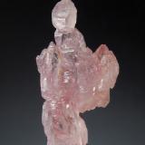Quartz (variety rose quartz)<br />Pitorra claim, Alto da Pitorra, Laranjeiras, Galiléia, Vale do Rio Doce, Minas Gerais, Brazil<br />2.0 x 3.5 cm<br /> (Author: crosstimber)
