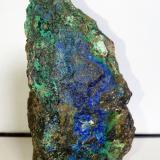 Azurita, Malaquita<br />Mines de Can Montsant, Can Montsant (Massís del Montnegre), Hortsavinyà, Tordera, Comarca Maresme, Barcelona, Cataluña / Catalunya, España<br />8,5x5 cm.<br /> (Autor: Adri Rodríguez)