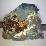 Jarosita<br />Pedrera Turó de Montcada, Montcada i Reixac, Comarca Vallès Occidental, Barcelona, Cataluña / Catalunya, España<br />9x7 cm.<br /> (Autor: Adri Rodríguez)