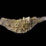 WulfenitaMina Cerro de la Jara, Albuñuelas, Comarca Valle de Lecrín, Granada, Andalucía, España8,5x3,5x3 cm. (Autor: Nacho)