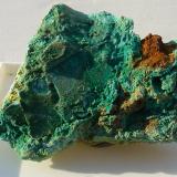 MalaquitaEl Castro outcrop, Carreña, Cabrales, Comarca Oriente, Principality of Asturias (Asturias), Spain5 x 3 cm. (Autor: javier ruiz martin)