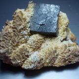 GalenaAizpea claim, Cerain mines, Zerain, Comarca Goyerri, Guipúzcoa / Gipuzkoa, Basque Country (Euskadi), Spain6 x 4 cm. (Autor: javier ruiz martin)