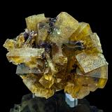 Baryte, Fluorite<br />Frisch Glück adit (Adit 134), Bergmännisch Glück Flacher vein, Frohnau, Annaberg-Buchholz, Annaberg District, Erzgebirgskreis, Saxony/Sachsen, Germany<br />5.7 cm x 4.8 cm x 2.3 cm<br /> (Author: Niels Brouwer)