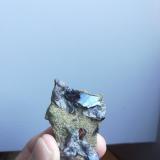 Axinita-(Fe)<br />Barranc de les Collades, Pantà d'Escales, Casterner de les Olles, Tremp, Comarca Pallars Jussà, Lérida / Lleida, Cataluña / Catalunya, España<br />5,5x3 cm aprox<br /> (Autor: ximocompany)