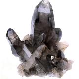 Smoky QuartzErongo Mountain, Usakos, Erongo Region, NamibiaSpecimen height 13 cm, main quartz 10 cm (Author: Tobi)