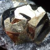Pirita en TalcoRespina Mine, Fuentes de Respina, Puebla de Lillo, Comarca Valle de Boñar, León, Castile and León, Spain1,5 x 1,5 cm. la Pirita (Autor: javier ruiz martin)
