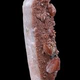 Quartz, Calcite, Hematite<br />Piedras Verdes Mine, Piedras Verdes, Municipio Álamos, Sonora, Mexico<br />10.8 x 3.3 cm<br /> (Author: am mizunaka)