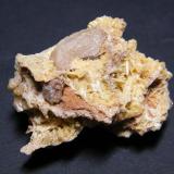 Mimetite and Cerussite<br />Tsumeb Mine, Tsumeb, Otjikoto Region, Namibia<br />50mm x 41mm x 28mm<br /> (Author: Heimo Hellwig)