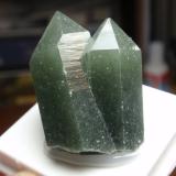 Cuarzo (variedad prasio)<br />Zona minera Huanggang, Hexigten Banner (Kèshíkèténg Qí), Chifeng (Ulanhad), Región Autónoma Mongolia Interior, China<br />25x30 mm<br /> (Autor: Ignacio)