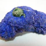 Azurite and Malachite<br />Tsumeb Mine, Tsumeb, Otjikoto Region, Namibia<br />36mm x 20mm x 17mm<br /> (Author: Heimo Hellwig)