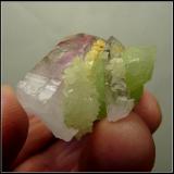 Quartz and Prehnite<br />Goboboseb Mountains, Brandberg area, Erongo Region, Namibia<br />35 x 32 x 27 mm<br /> (Author: Pierre Joubert)