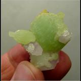 Quartz and Prehnite<br />Goboboseb Mountains, Brandberg area, Erongo Region, Namibia<br />35 x 32 x 27 mm<br /> (Author: Pierre Joubert)