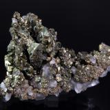 Marcasite, calcite<br />Linwood Mine, Buffalo, Scott County, Iowa, USA<br />5.1 x 7.2 cm<br /> (Author: crosstimber)